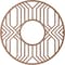 Ekena Millwork Empire Wood Fretwork Pierced Ceiling Medallion, Wood (Paint Grade), 20"OD x 7 3/8"ID x 3/8"T CMWP20X20X0375EPMF - alternate 3